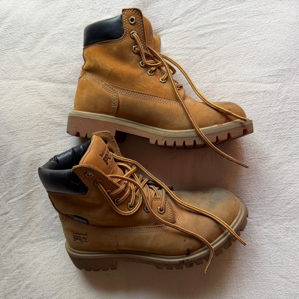 Timberland PRO steel toe Tan Work Boots